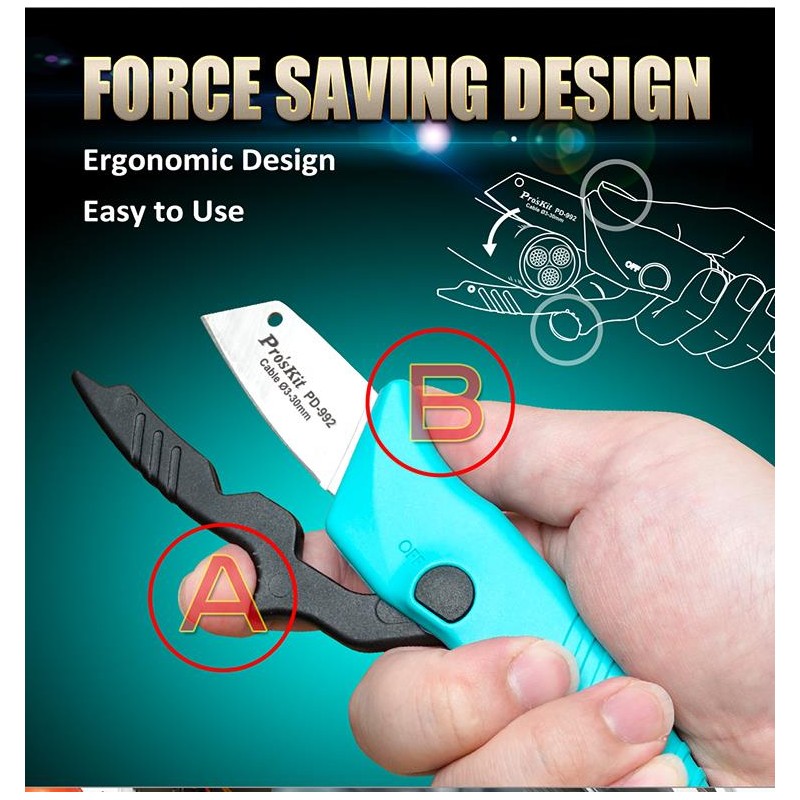 Buy Proskit Knife - PD-992 - Knife for Electricians in Cyprus, Nicosia, Limassol, Larnaka, Pafos