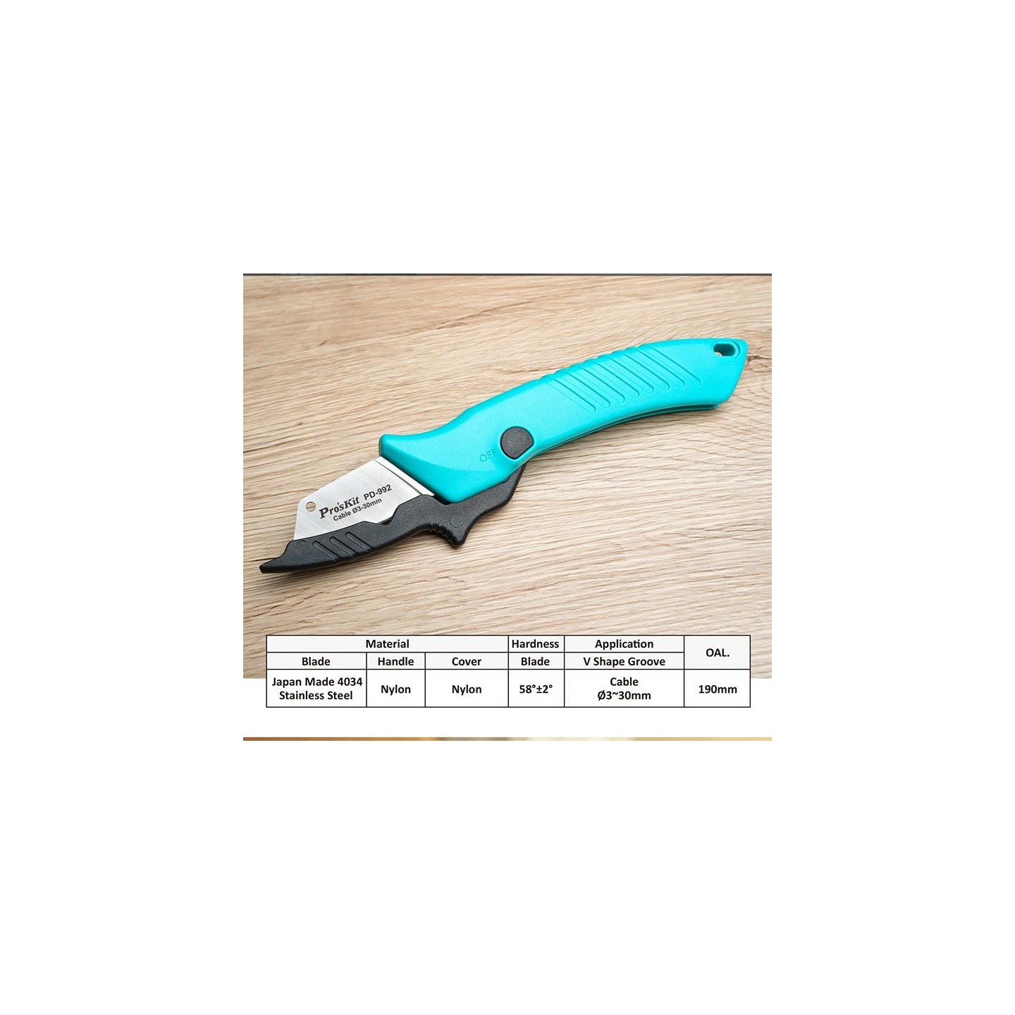 Proskit Knife - PD-992 - Knife for Electricians — Buy in Cyprus with Fast Delivery