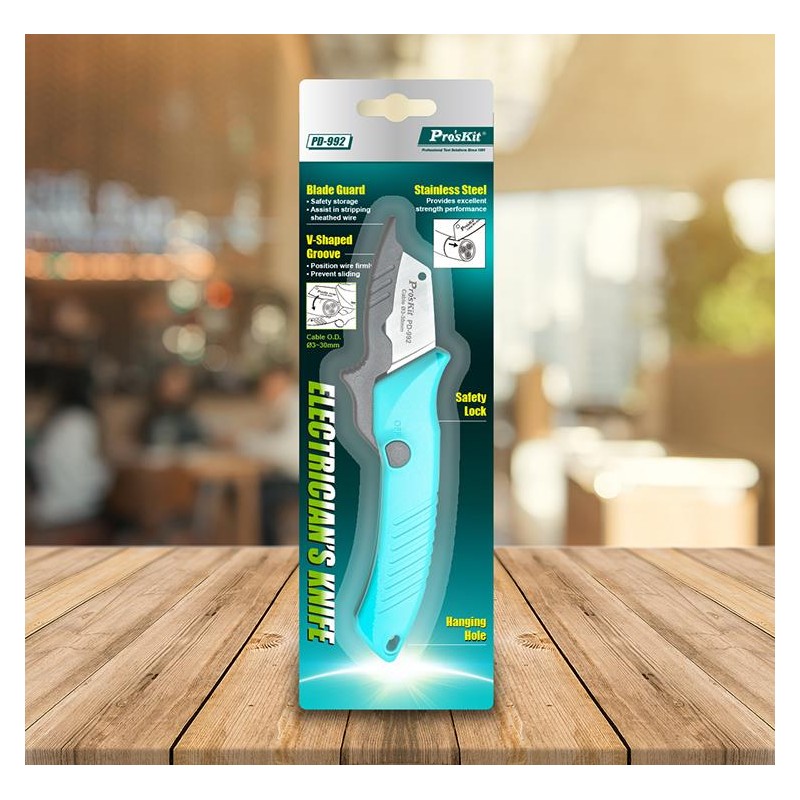 Buy Proskit Knife - PD-992 - Knife for Electricians in Cyprus, Nicosia, Limassol, Larnaka, Pafos