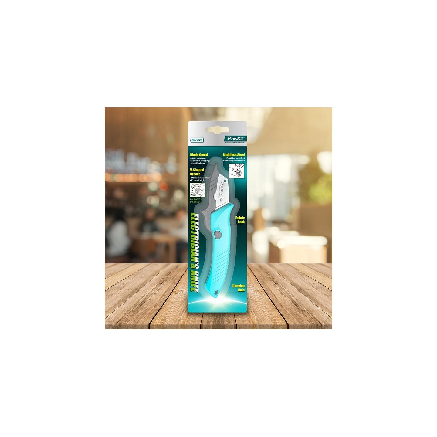 Proskit Knife - PD-992 - Knife for Electricians — Buy in Cyprus with Fast Delivery