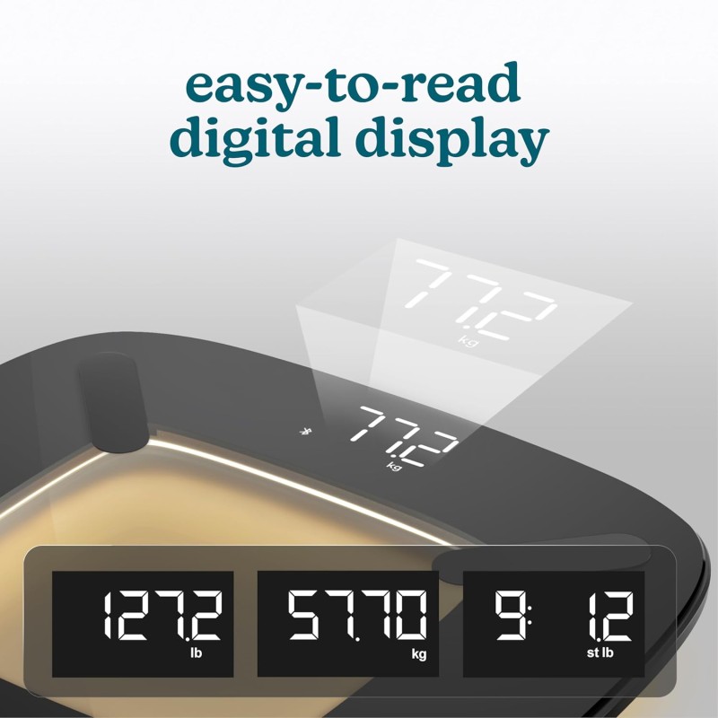 Buy HoMedics Body Scale Glo Smart Analyser - SCL-BBC200 - Black in Cyprus, Nicosia, Limassol, Larnaka, Pafos