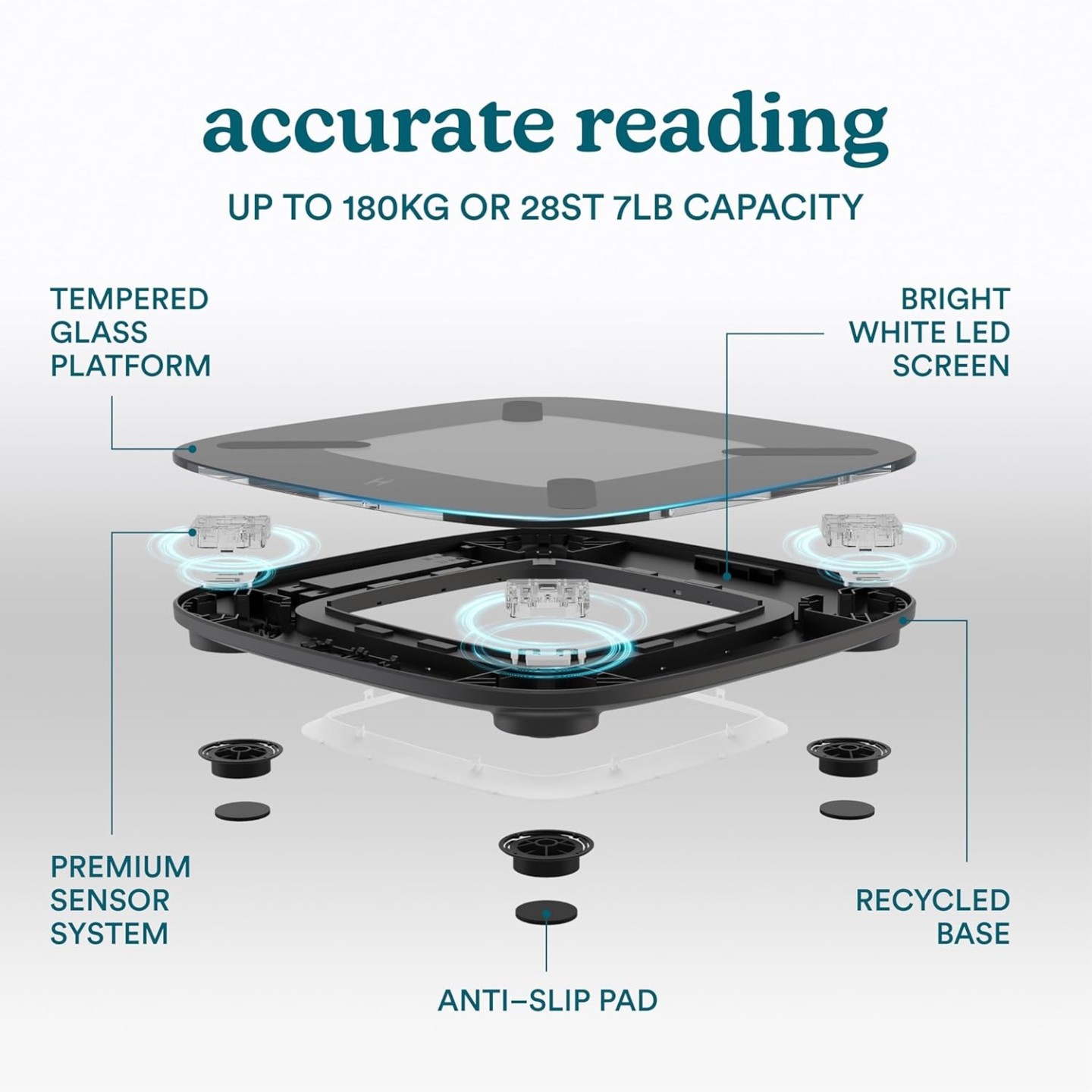 HoMedics Body Scale Glo Smart Analyser - SCL-BBC200 - Black — Buy in Cyprus with Fast Delivery