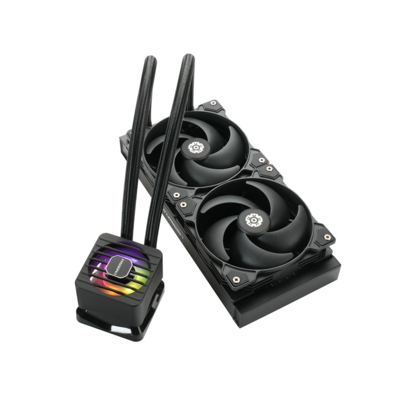 Buy Enermax LIQMAXFLO SR ELC-LMF240-SF - 240mm AIO Liquid CPU Cooler, 2x120mm PW... in Cyprus, Nicosia, Limassol, Larnaka, Pafos