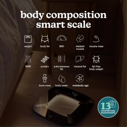 Buy HoMedics Body Scale Glo Smart Analyser - SCL-BBC200 - Black in Cyprus, Nicosia, Limassol, Larnaka, Pafos