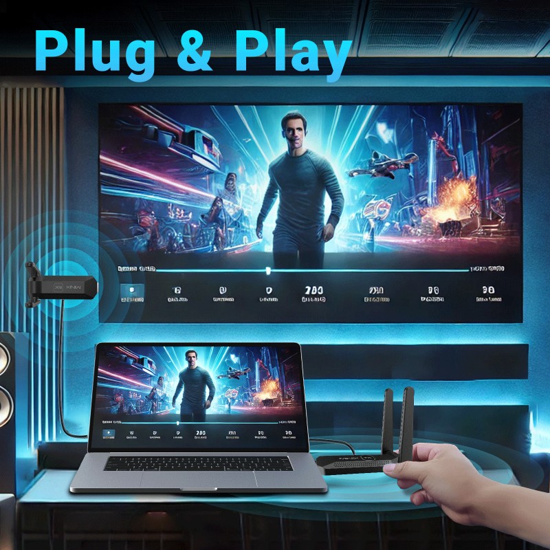 Buy MINIX Wireless Display Adapter - NEO B14 - HDMI to Quad HDMI 1080p 50m in Cyprus, Nicosia, Limassol, Larnaka, Pafos