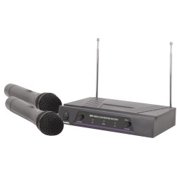 Buy QTX VHF Dual Handheld Wireless Microphone - 174.1+175.0MHz, 171.817UK in Cyprus, Nicosia, Limassol, Larnaka, Pafos