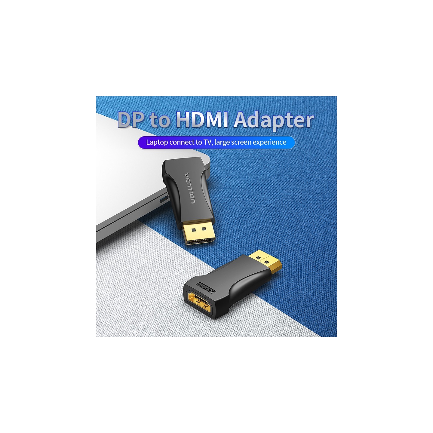 Vention DisplayPort Male to HDMI Female Adaptor - HBPB0 - 4K — Buy in Cyprus with Fast Delivery