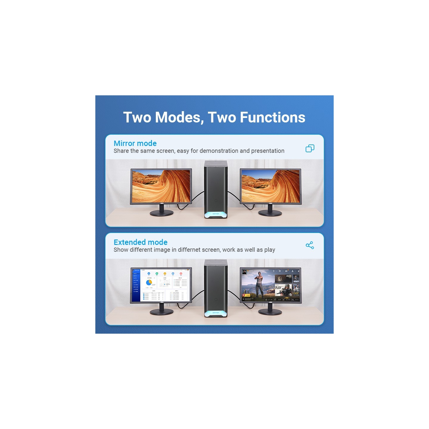 Vention DisplayPort Male to HDMI Female Adaptor - HBPB0 - 4K — Buy in Cyprus with Fast Delivery