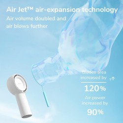 Buy Jisulife Portable Personal Fan - FA43 - White in Cyprus, Nicosia, Limassol, Larnaka, Pafos