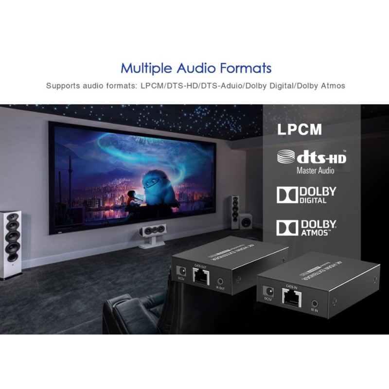 Buy Lenkeng HDMI Extender over Ethernet 50m 4K POC IR Loop - HDMI Extender over ... in Cyprus, Nicosia, Limassol, Larnaka, Pafos