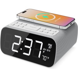 Buy Majority Darwin Bedside Radio - Bedside Radio with Alarm Clock, Wireless Cha... in Cyprus, Nicosia, Limassol, Larnaka, Pafos