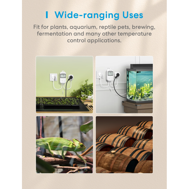 Buy Meross Homekit Smart Wi-Fi Socket Thermostat - MTS960HK-UK - in Cyprus, Nicosia, Limassol, Larnaka, Pafos