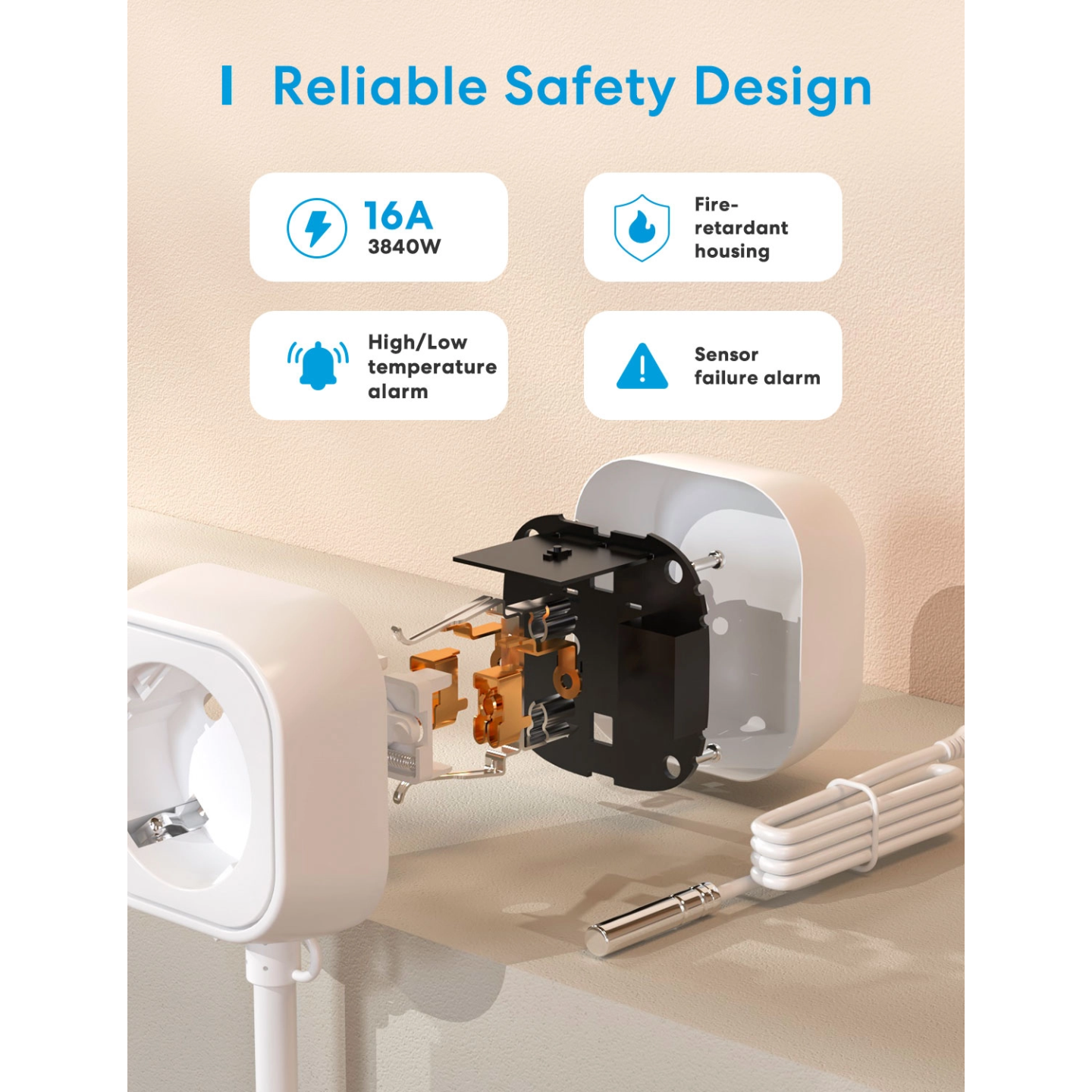 Meross Homekit Smart Wi-Fi Socket Thermostat - MTS960HK-UK - — Buy in Cyprus with Fast Delivery