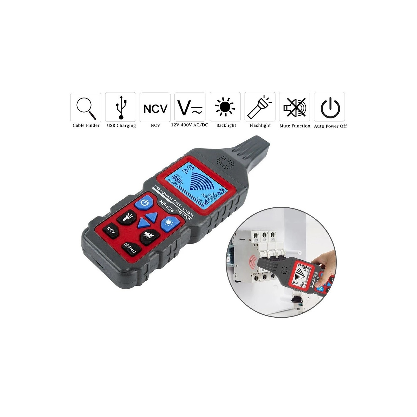 Noyafa Network Multi Tester & Tracking Device with Cable Tracing & Fault Detection NF-826 — Buy in Cyprus with Fast Delivery