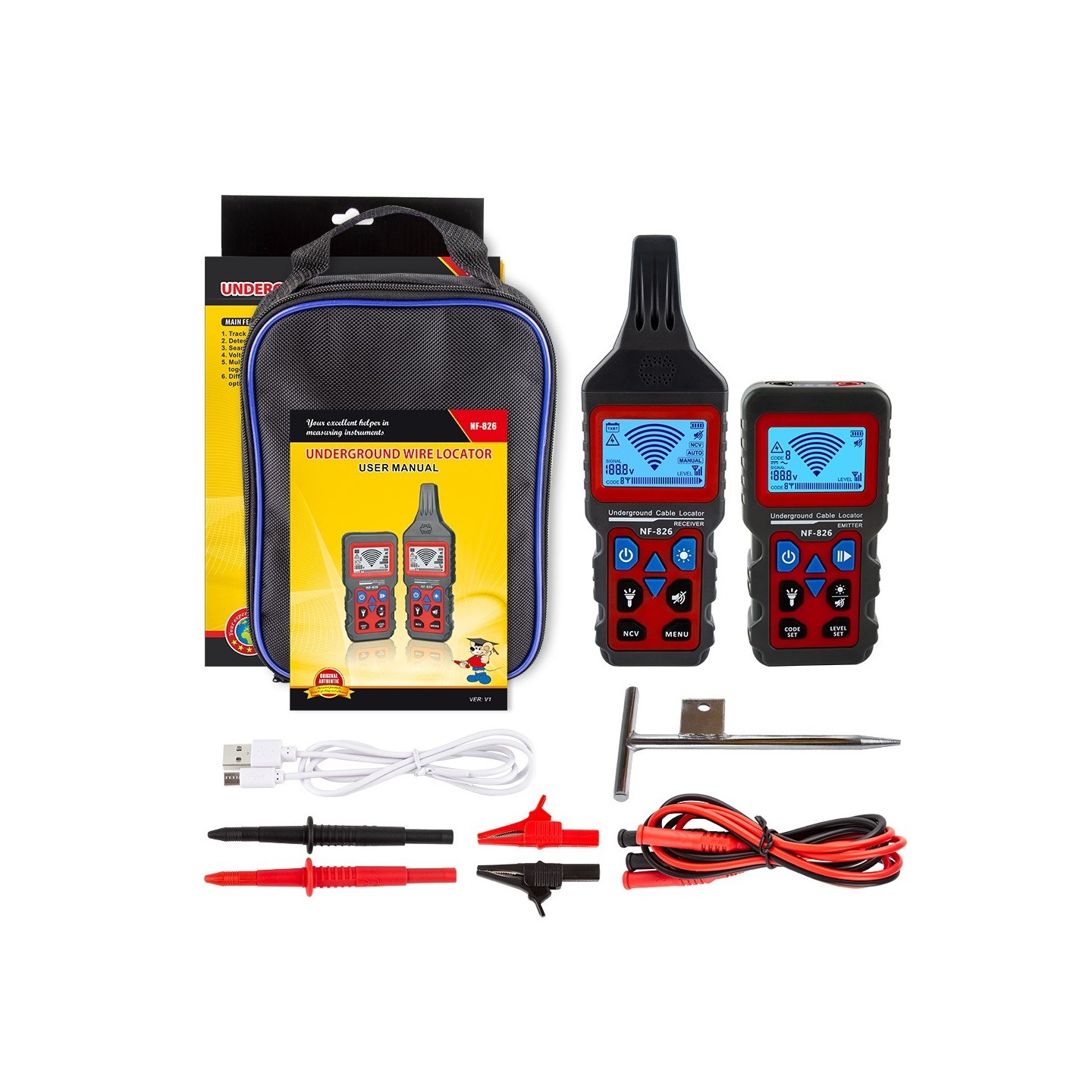 Noyafa Network Multi Tester & Tracking Device with Cable Tracing & Fault Detection NF-826 — Buy in Cyprus with Fast Delivery