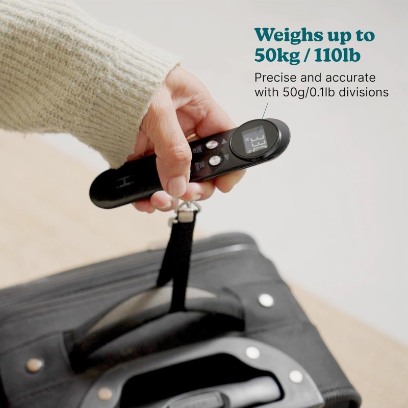 Buy HoMedics Travel Luggage Scale - SCL-L100-BKR - Digital Display up to 50Kg in Cyprus, Nicosia, Limassol, Larnaka, Pafos