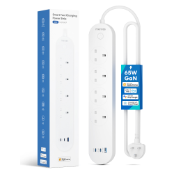 Buy Meross Smart WiFi Powerstrip 4x AC sockets 1xUSB-A 2xUSB-C 65W 1.8m - MSP843... in Cyprus, Nicosia, Limassol, Larnaka, Pafos