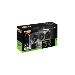 Buy Inno3D GeForce RTX 5070 X3 OC - 12GB - Boost 2542 MHz - Triple-Fan Open-Air in Cyprus, Nicosia, Limassol, Larnaka, Pafos