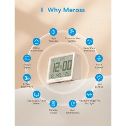 Buy Meross HomeKit Smart Temperature & Humidity Sensor - MS130MA-EU - (Matter) in Cyprus, Nicosia, Limassol, Larnaka, Pafos
