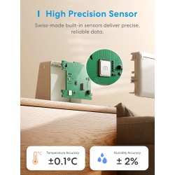 Buy Meross HomeKit Smart Temperature & Humidity Sensor - MS130MA-EU - (Matter) in Cyprus, Nicosia, Limassol, Larnaka, Pafos