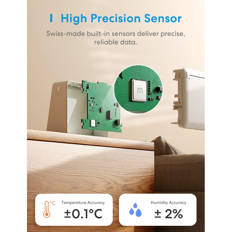 Buy Meross HomeKit Smart Temperature & Humidity Sensor - MS130MA-EU - (Matter) in Cyprus, Nicosia, Limassol, Larnaka, Pafos
