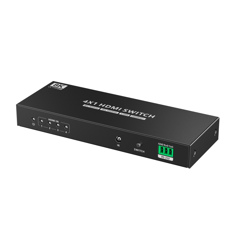 Buy Lenkeng HDMI Switch - LKV841 - 4x1 8K60Hz in Cyprus, Nicosia, Limassol, Larnaka, Pafos