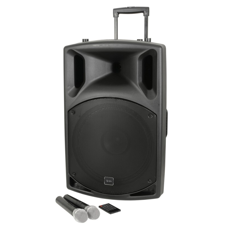 Buy QTX Portable PA - QX15PA-Plus - Portable PA 15'' BT USB UHF Mic 178.857UK in Cyprus, Nicosia, Limassol, Larnaka, Pafos