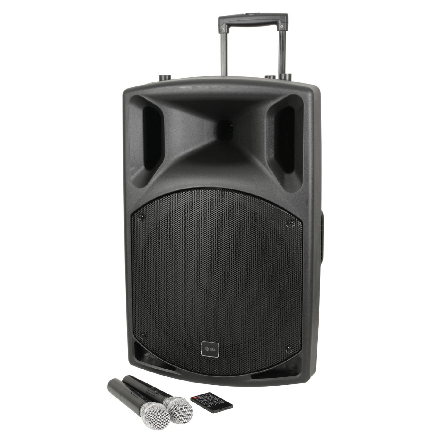 QTX Portable PA - QX15PA-Plus - Portable PA 15'' BT USB UHF Mic 178.857UK — Buy in Cyprus with Fast Delivery