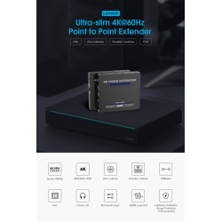 Buy Lenkeng HDMI Extender over Ethernet - LKV565P - 70M 4K POC IR Loop in Cyprus, Nicosia, Limassol, Larnaka, Pafos