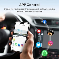 Buy 70mai Dash Cam Pro Plus+ - A500S - with Screen, 1944P 140FOV 500mAh Car Camera in Cyprus, Nicosia, Limassol, Larnaka, Pafos