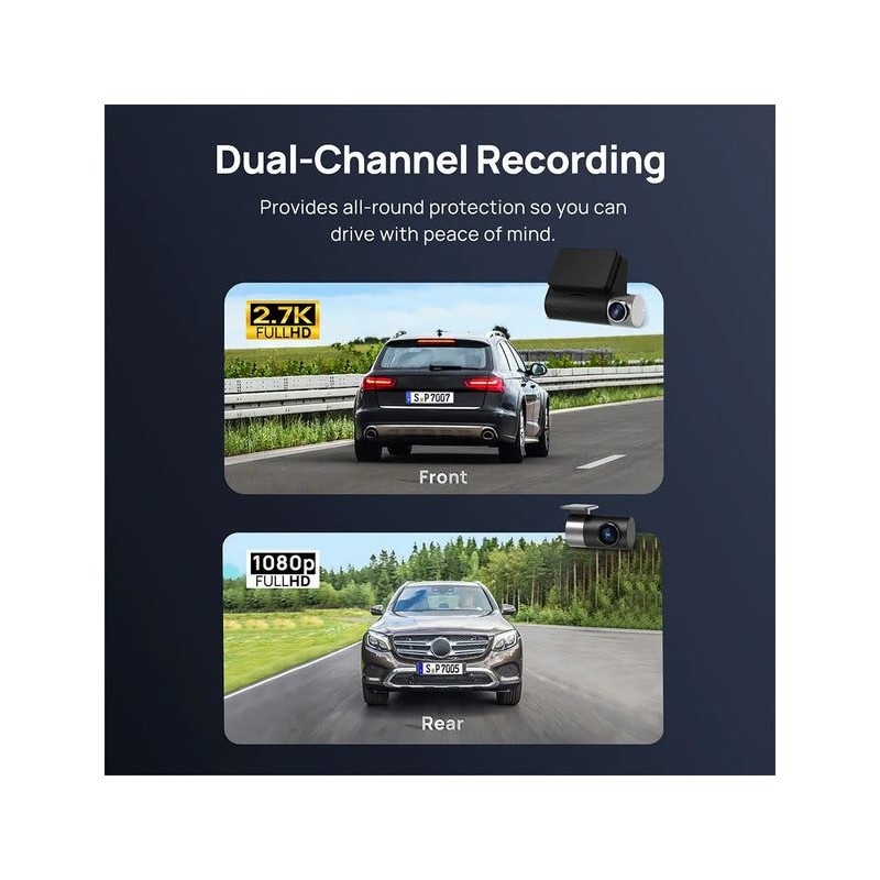 Buy 70mai Dash Cam Pro Plus+ - A500S-1 - Front & Rear w. Screen, RC06 Rearview C... in Cyprus, Nicosia, Limassol, Larnaka, Pafos