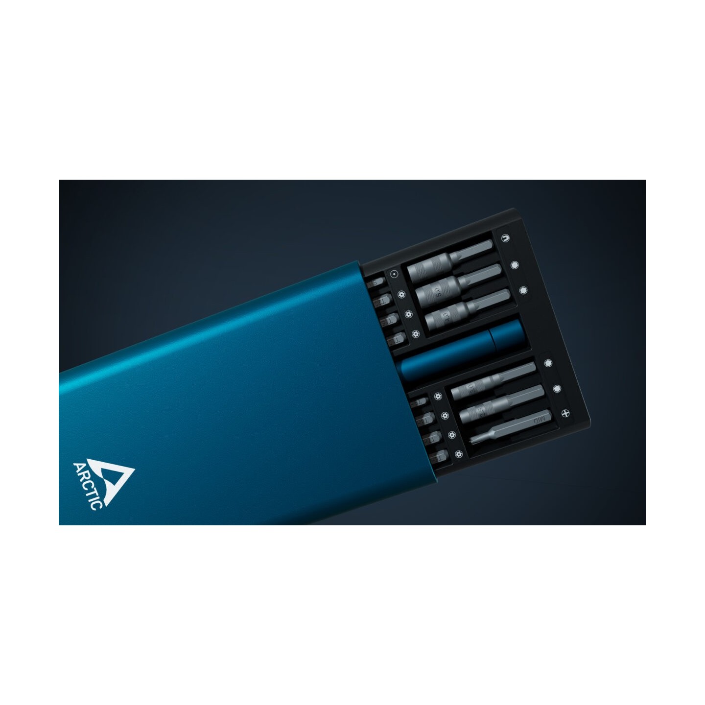 Arctic Precision Screwdriver Toolkit - Magnetic Bit Holder - 62 interchangeable magnetic bits