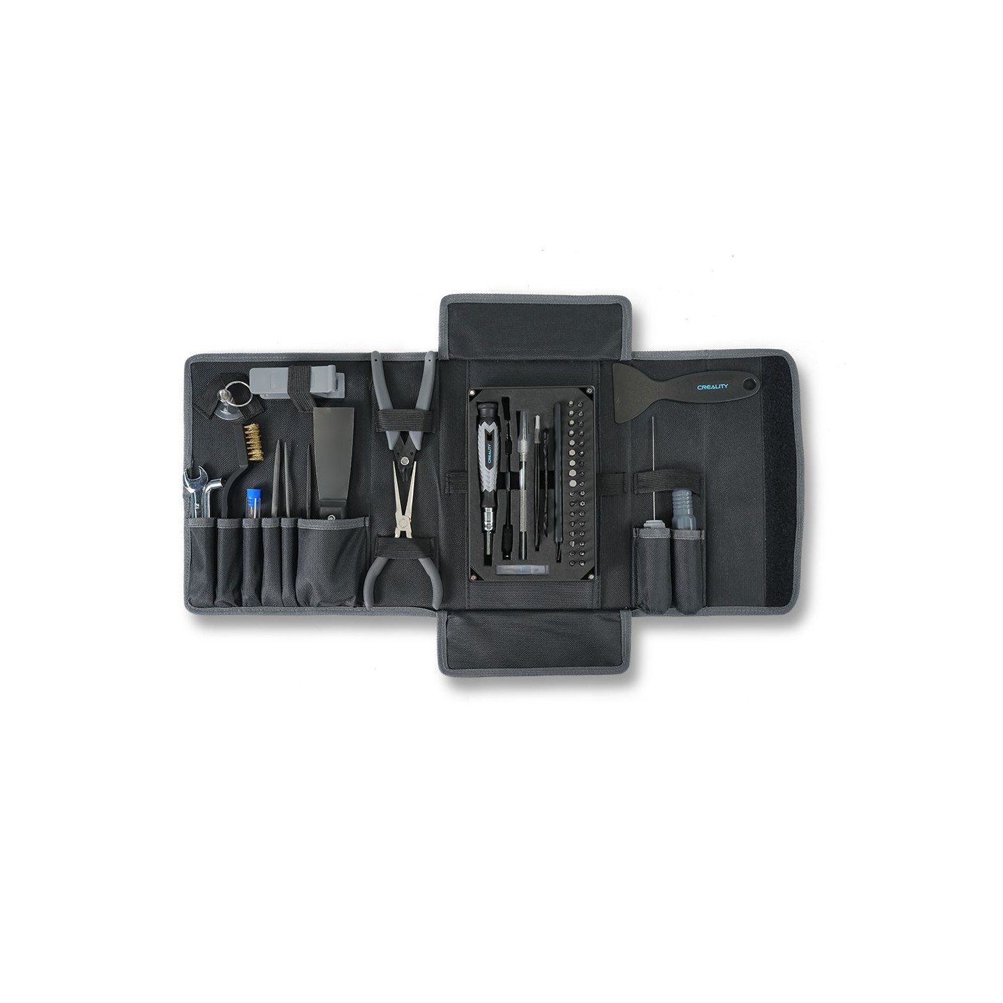 Creality 3D Printer Tool Wrap Kit Pro - 34 pieces of bits for screwdrivers and post-processing tools