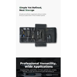 Creality 3D Printer Tool Wrap Kit Pro - 34 pieces of bits for screwdrivers and post-processing tools