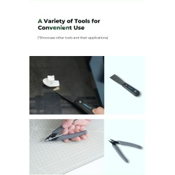 Creality 3D Printer Tool Wrap Kit Pro - 34 pieces of bits for screwdrivers and post-processing tools