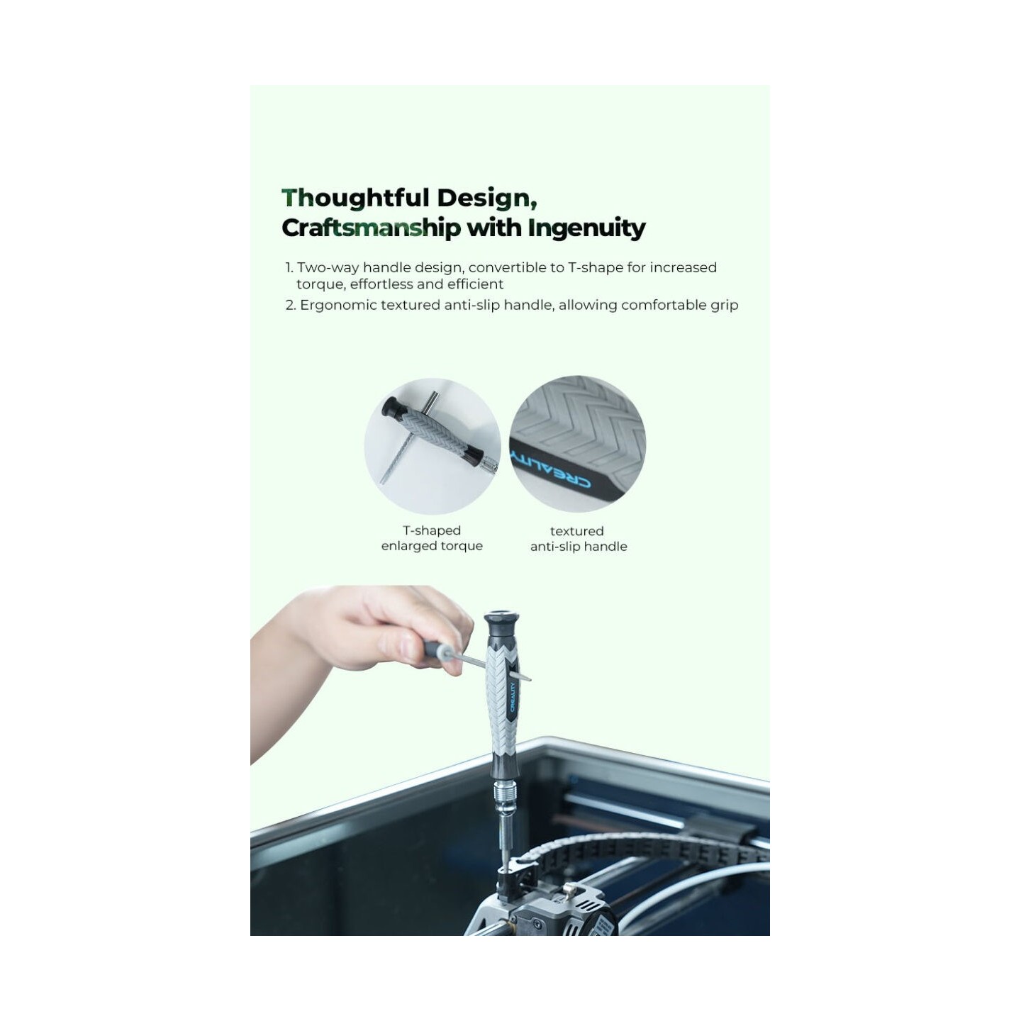 Creality 3D Printer Tool Wrap Kit Pro - 34 pieces of bits for screwdrivers and post-processing tools