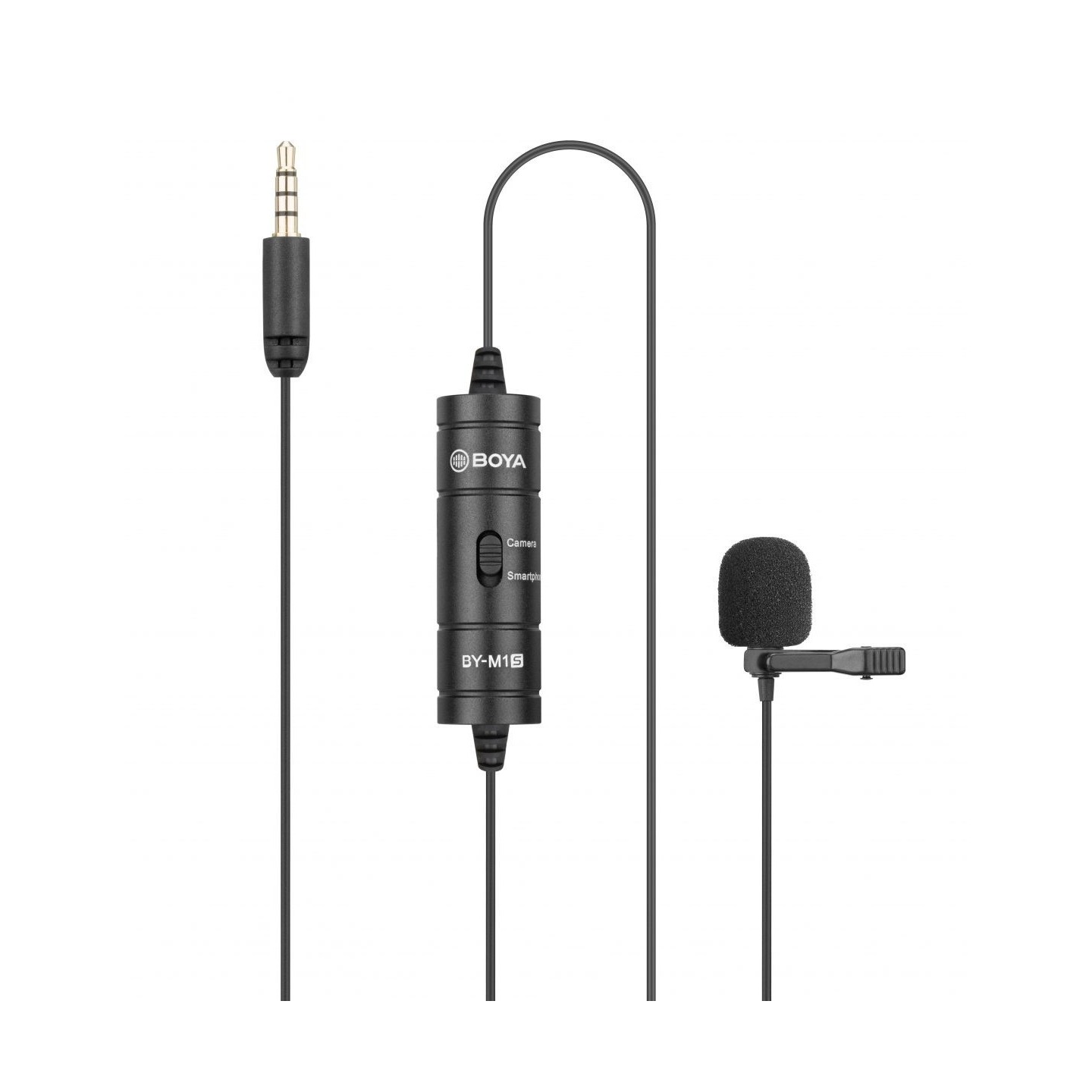 BOYA (M1 Smart) wired mic - BY-M1S - Lavalier microphone 3.5mm for phone, laptop, camera — Buy in Cyprus with Fast Delivery