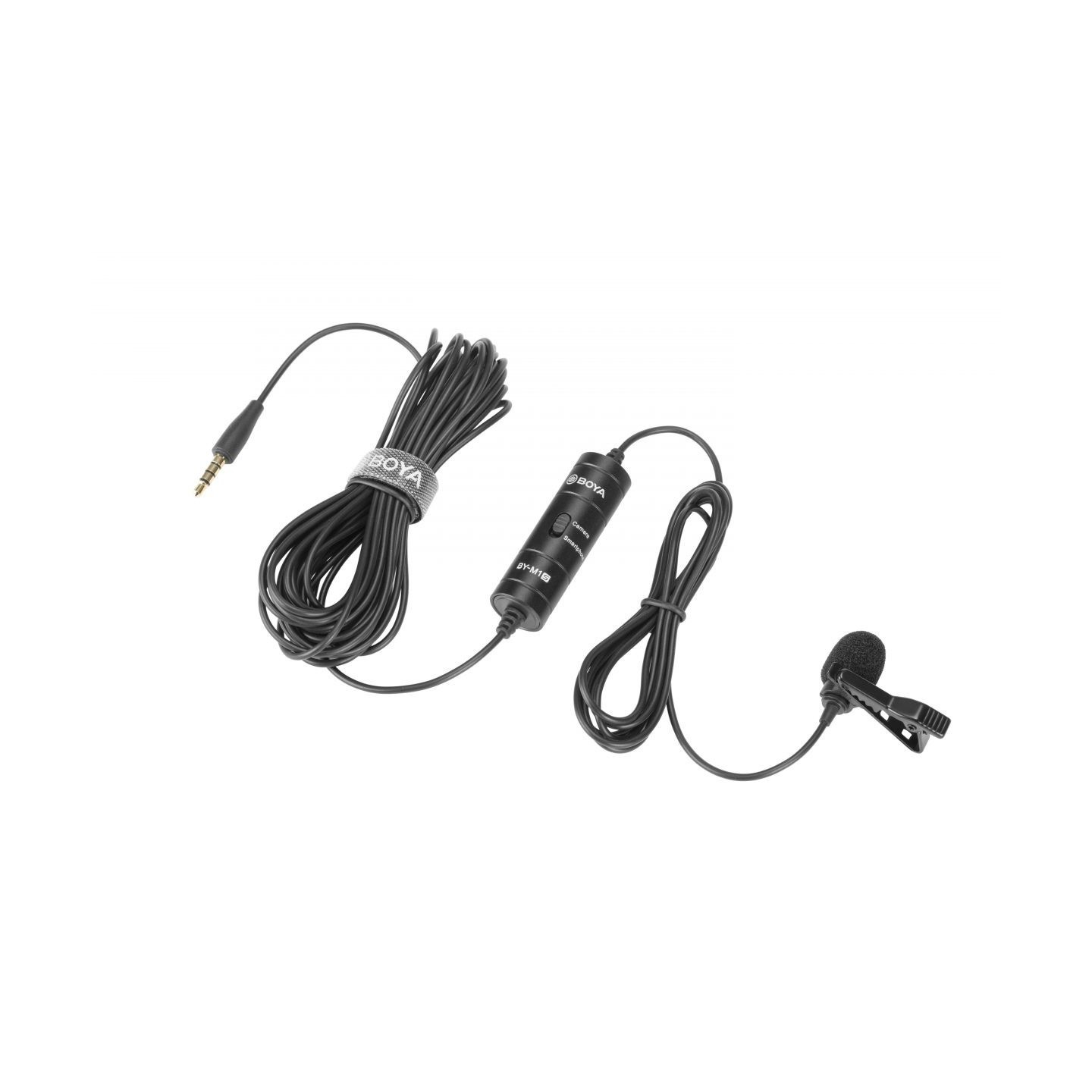BOYA (M1 Smart) wired mic - BY-M1S - Lavalier microphone 3.5mm for phone, laptop, camera — Buy in Cyprus with Fast Delivery