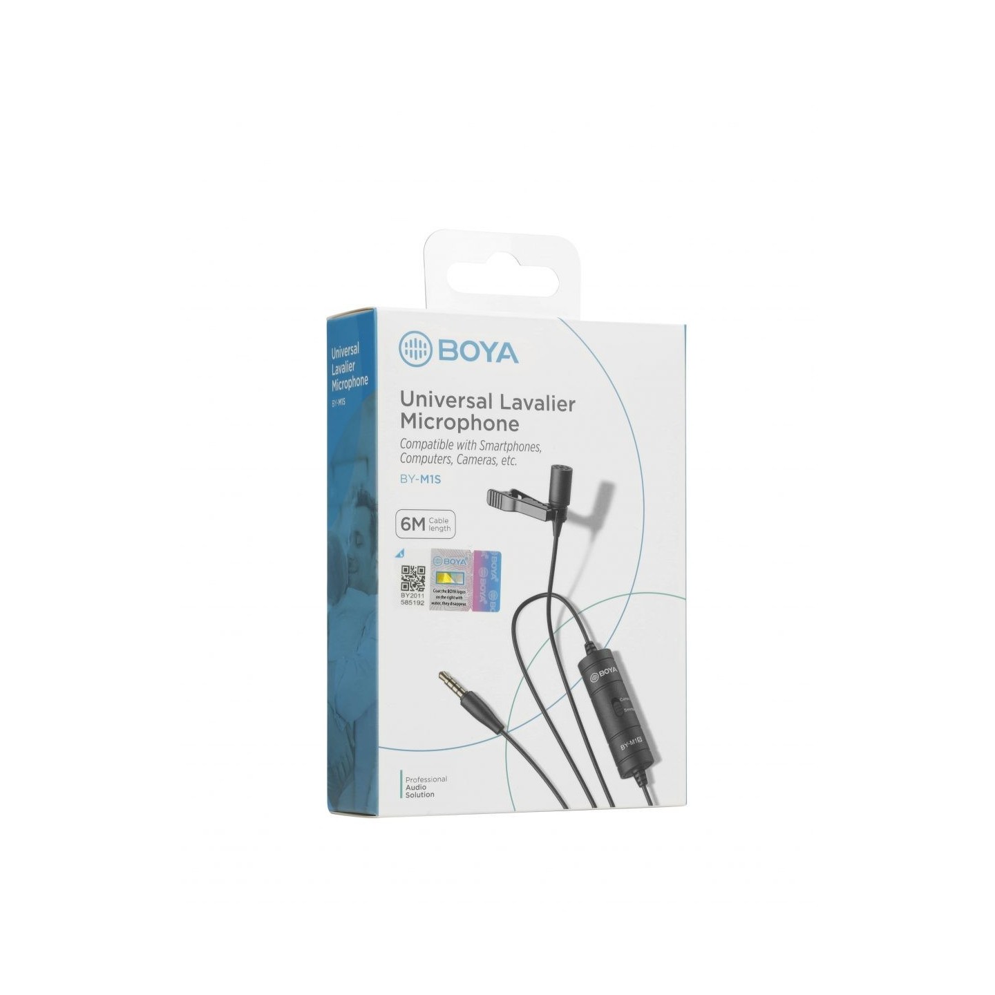 BOYA (M1 Smart) wired mic - BY-M1S - Lavalier microphone 3.5mm for phone, laptop, camera — Buy in Cyprus with Fast Delivery