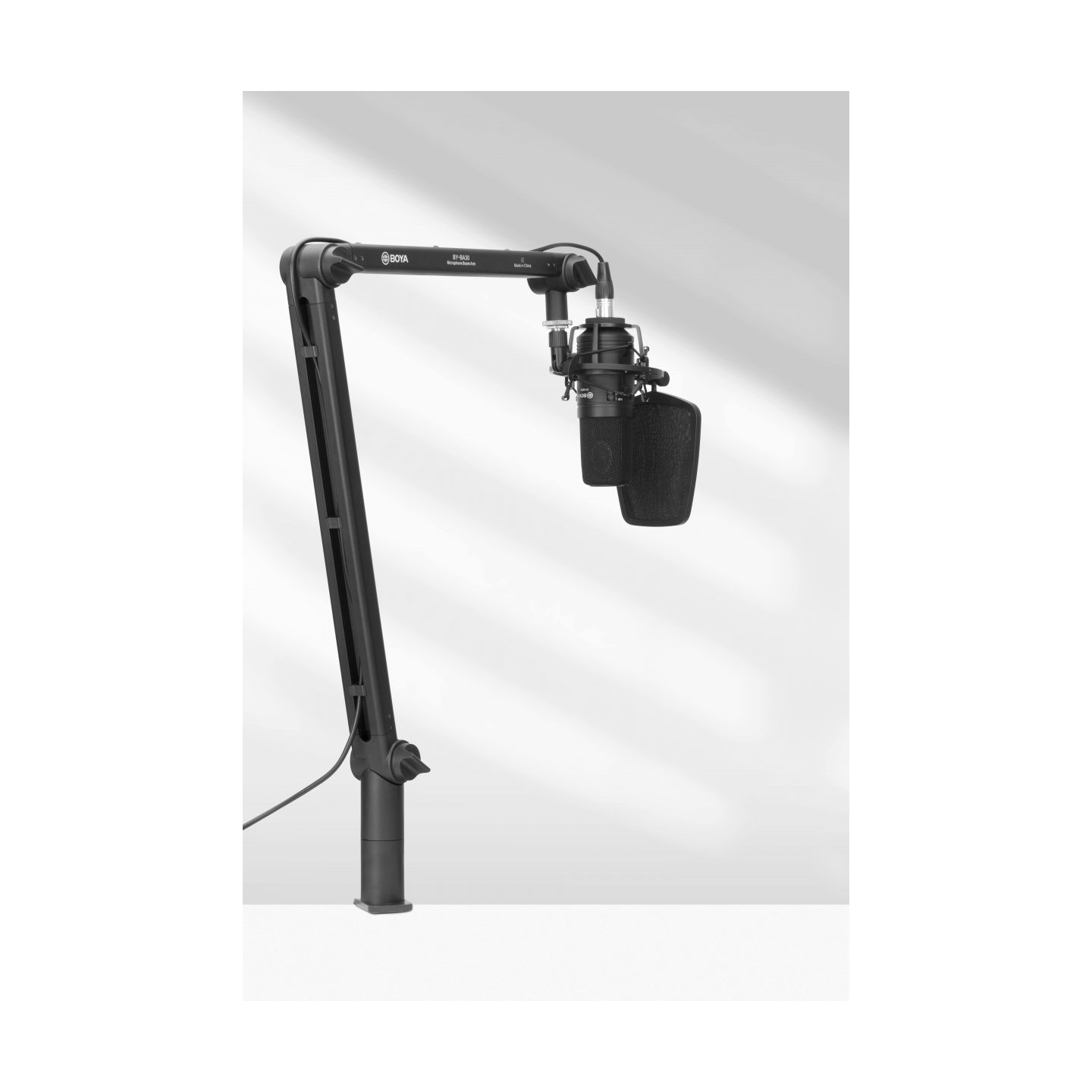 BOYA Microphone Arm Mic Stand - BY-BA30 - Built-in Cable Catch — Buy in Cyprus with Fast Delivery
