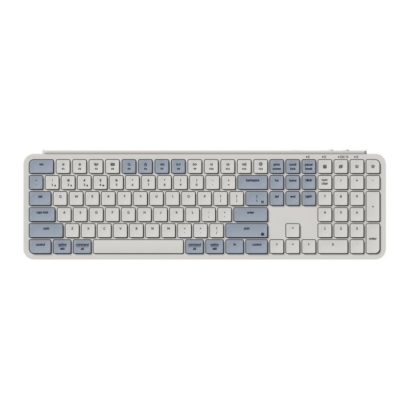 Keychron B6 Pro B6P-K11 Ultraslim Wireless Keyboard ZMK Retro Blue 100% US (Boxed) — Buy in Cyprus with Fast Delivery