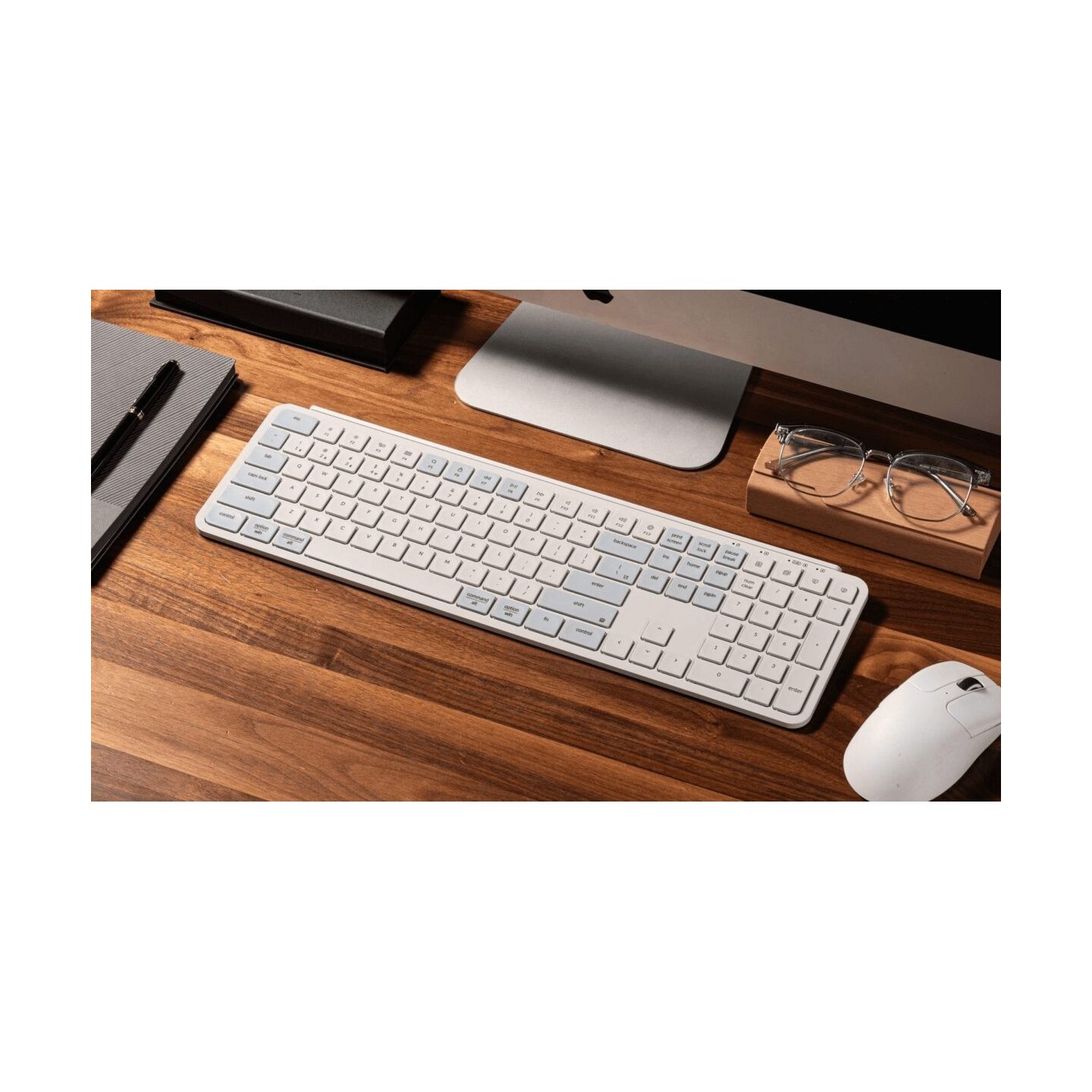 Keychron B6 Pro B6P-K11 Ultraslim Wireless Keyboard ZMK Retro Blue 100% US (Boxed) — Buy in Cyprus with Fast Delivery