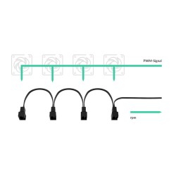 Buy ARCTIC PST Cable - Rev2 - PWM Sharing Cable for PC fans - 4 outputs in Cyprus, Nicosia, Limassol, Larnaka, Pafos