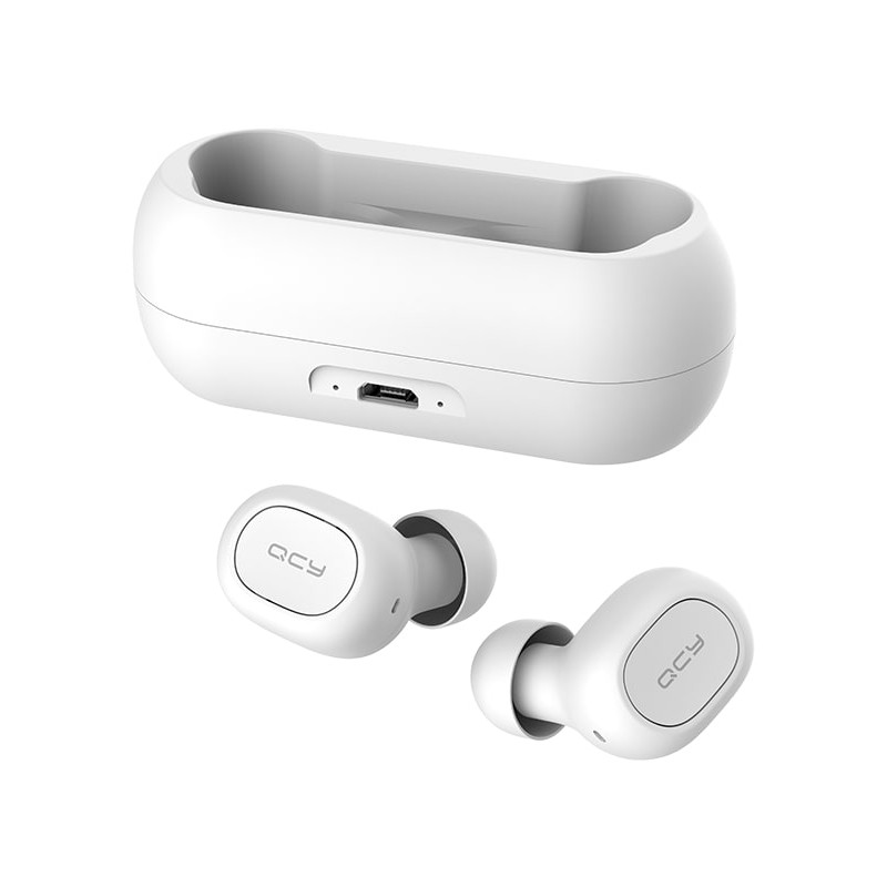 Buy QCY - T1C - TWS WHITE True Wireless Earbuds 5.0 Bluetooth Headphones 80hrs in Cyprus, Nicosia, Limassol, Larnaka, Pafos