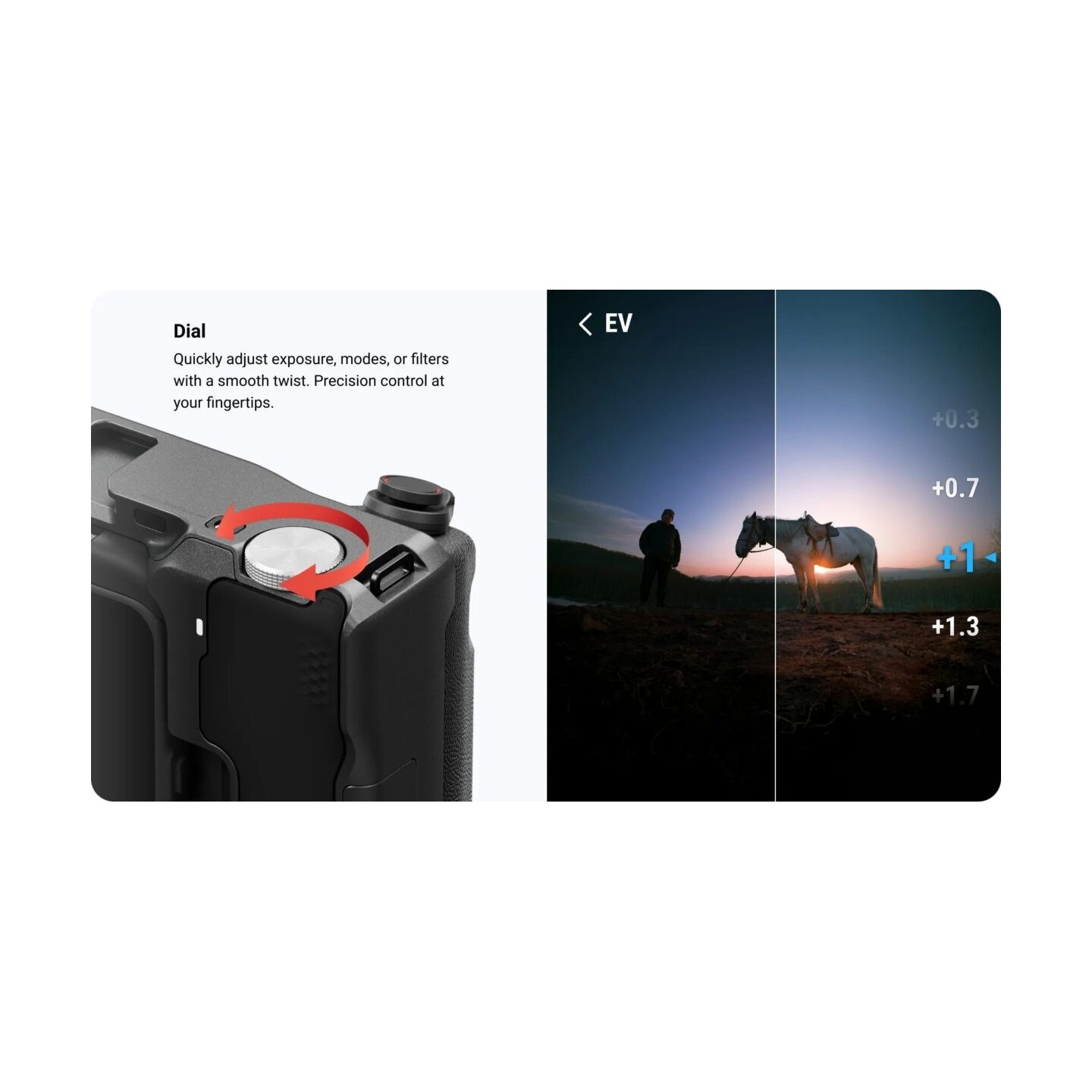 Insta360 Xplorer Grip Pro Kit - Ace Pro 2 - Built-in 2010 mAh battery, mode switching, exposure control