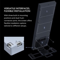 Lian Li 8.8' Universal Screen Black - For Any PC - ARGB Frame - Display Panel - LCD Mini Monitor