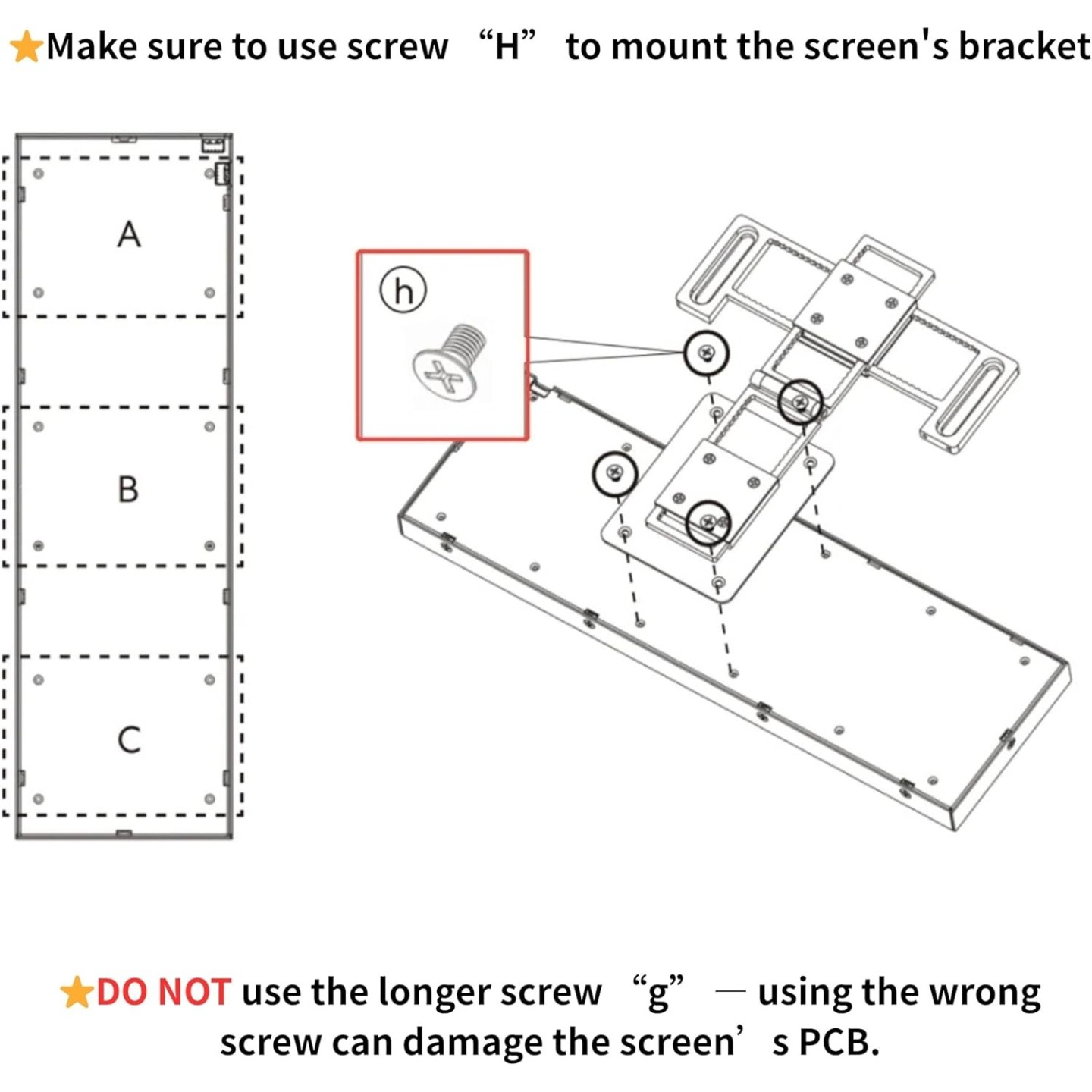 Lian Li 8.8' Universal Screen Black - For Any PC - ARGB Frame - Display Panel - LCD Mini Monitor