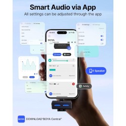 Buy BOYALINK Wireless Microphone - BOYALINK 3 - Type-C & 3.5mm AI-Powered Button... in Cyprus, Nicosia, Limassol, Larnaka, Pafos