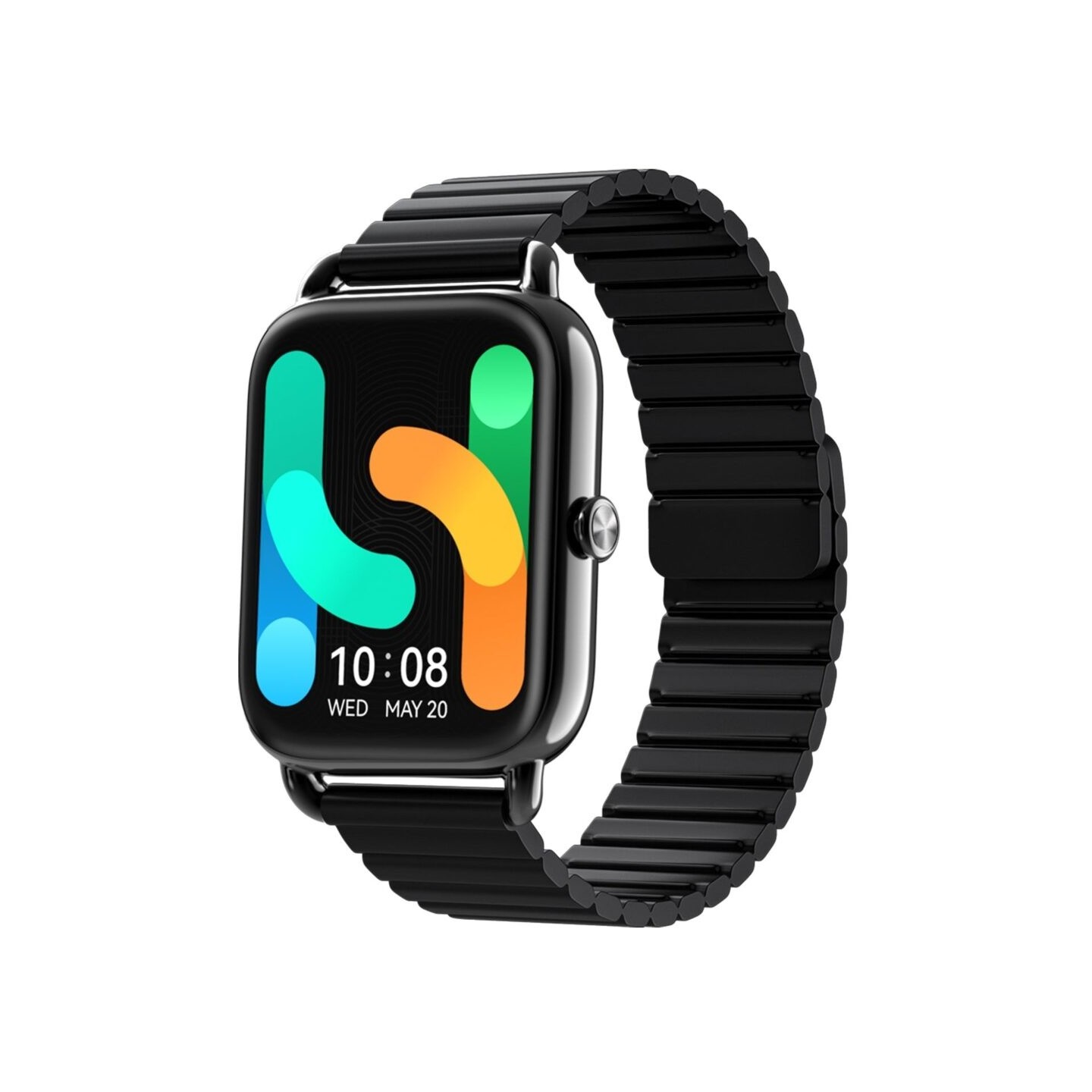 Haylou Smart Watch - RS4 Plus - Black -2 Straps (Silicon & Magnetic) Smart Watch 1,78 AMOLED 368x448 100 faces IP68
