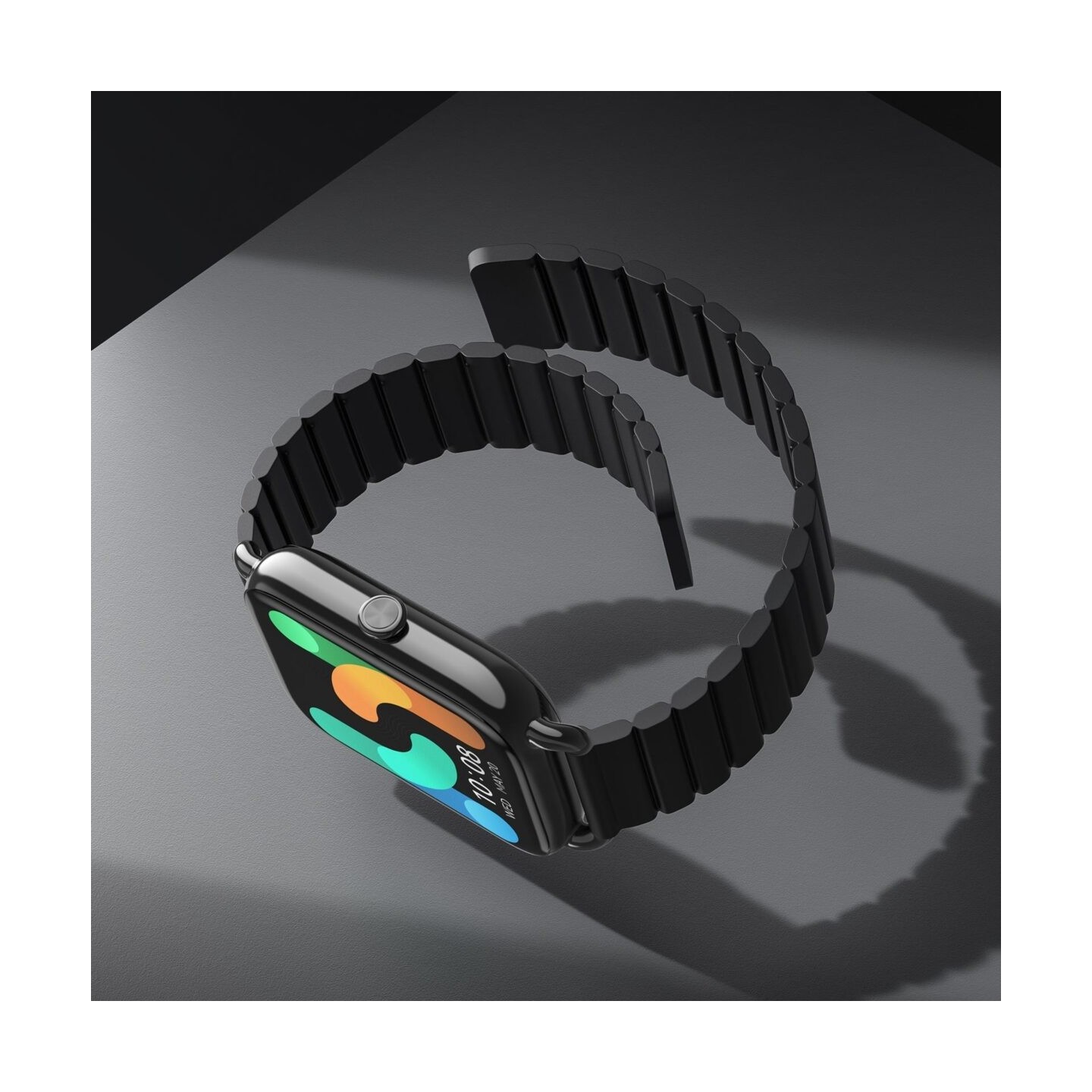 Haylou Smart Watch - RS4 Plus - Black -2 Straps (Silicon & Magnetic) Smart Watch 1,78 AMOLED 368x448 100 faces IP68